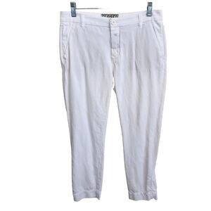 Closed Pants Made In Italy White Size 28 Cotton Cropped Winston Short Pockets